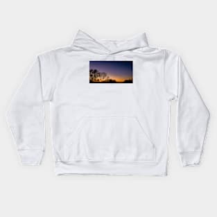 Sunset landscape photo colors Kids Hoodie